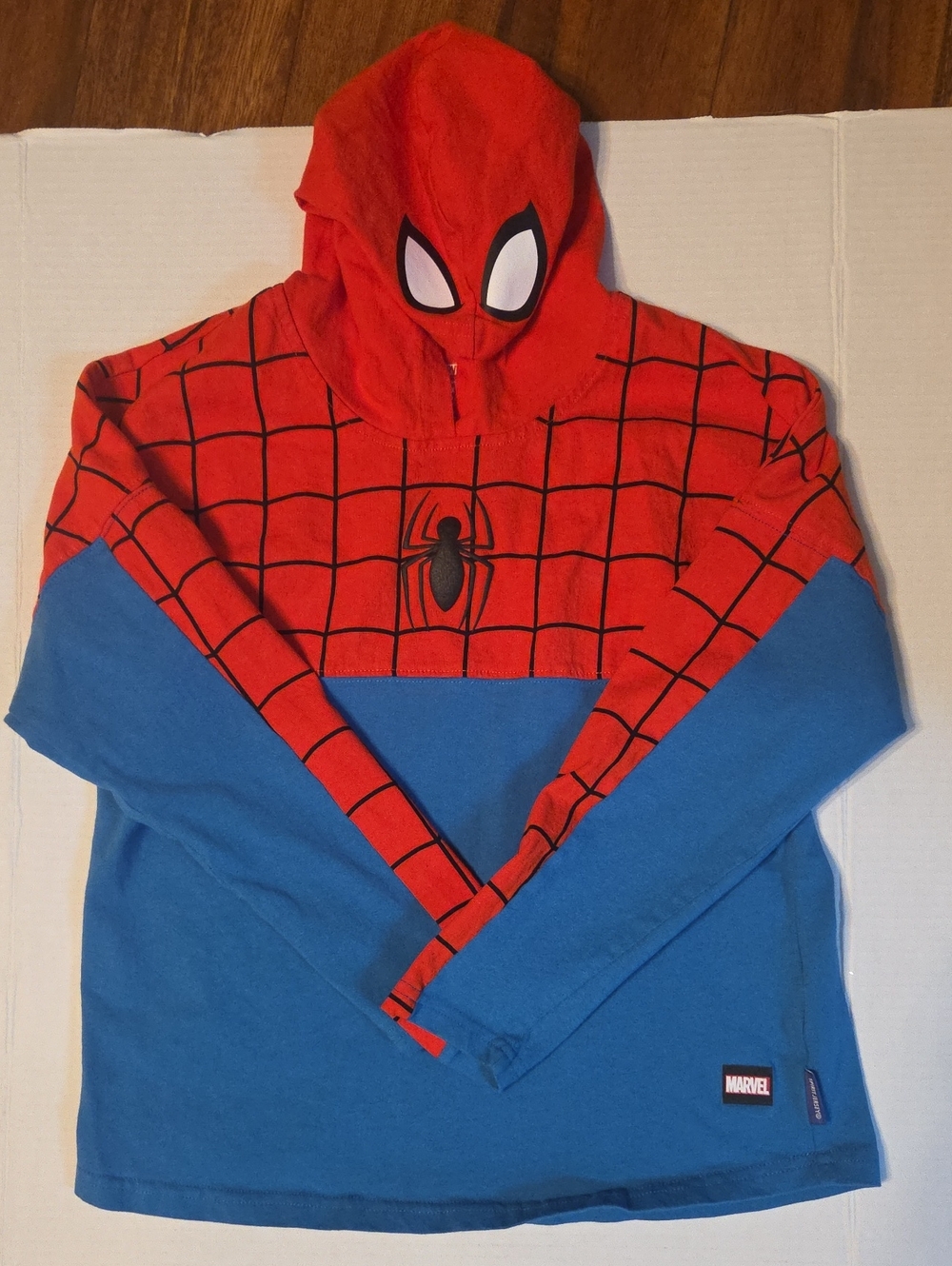 Disney Parks Marvel Youth Spider-Man Hooded Spirit Jersey Size XL (14)